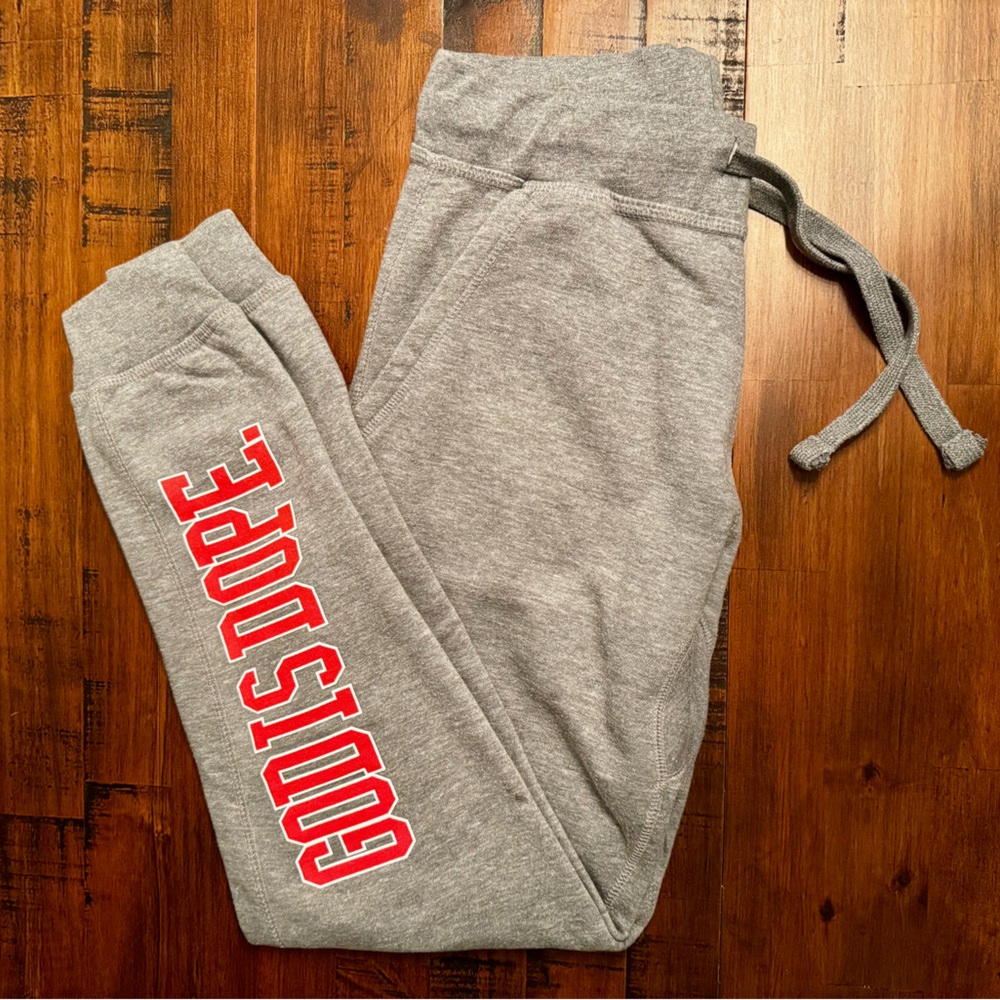 God Is Dope Gray Joggers